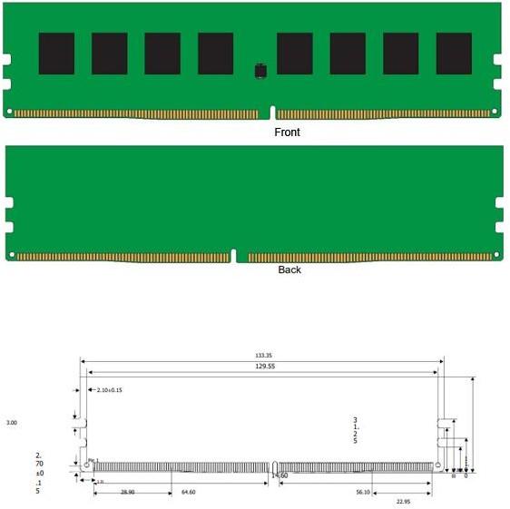 RAM PC DDR4 8GB 3200 Asgard (BBR) - BLACKBERRY RAM